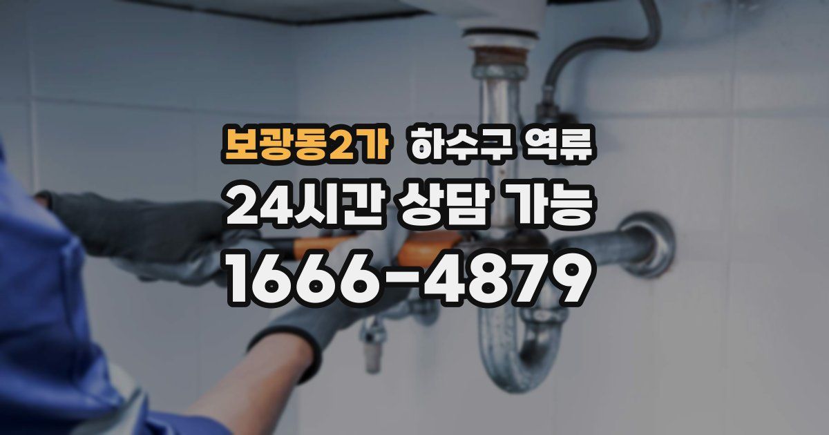 보광동2가 하수구 역류