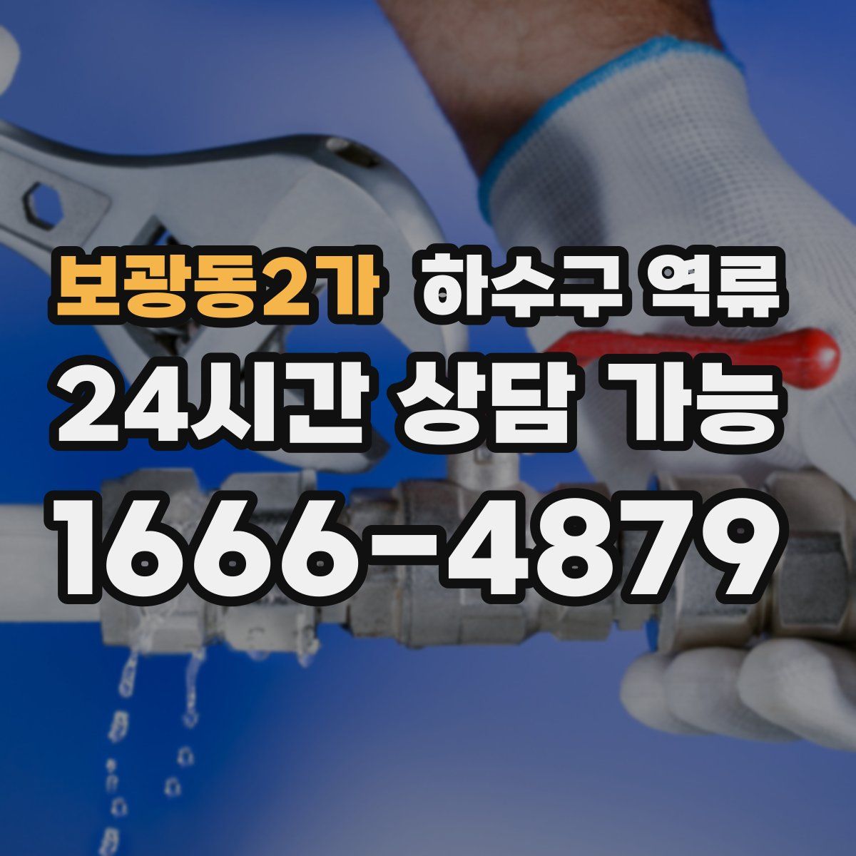 보광동2가 하수구 역류