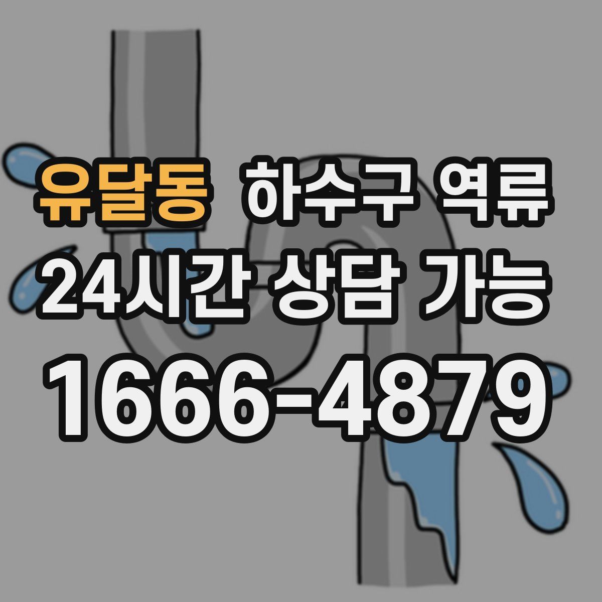 유달동 하수구 역류