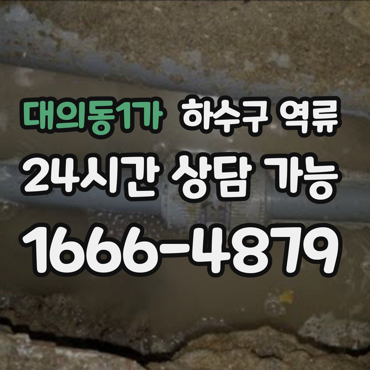 대의동1가 하수구 역류