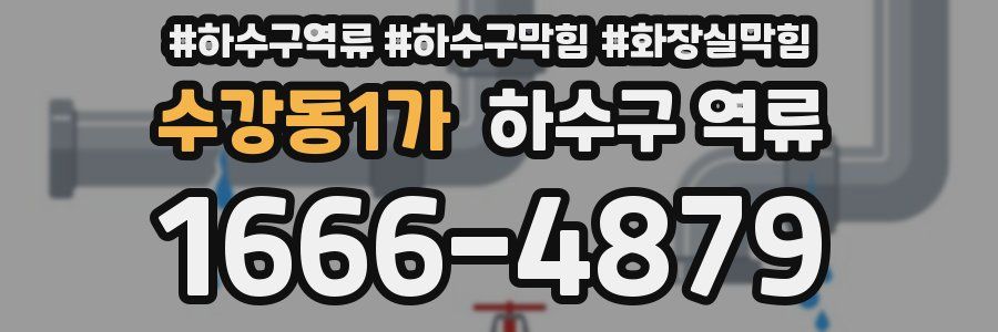 수강동1가 하수구 역류