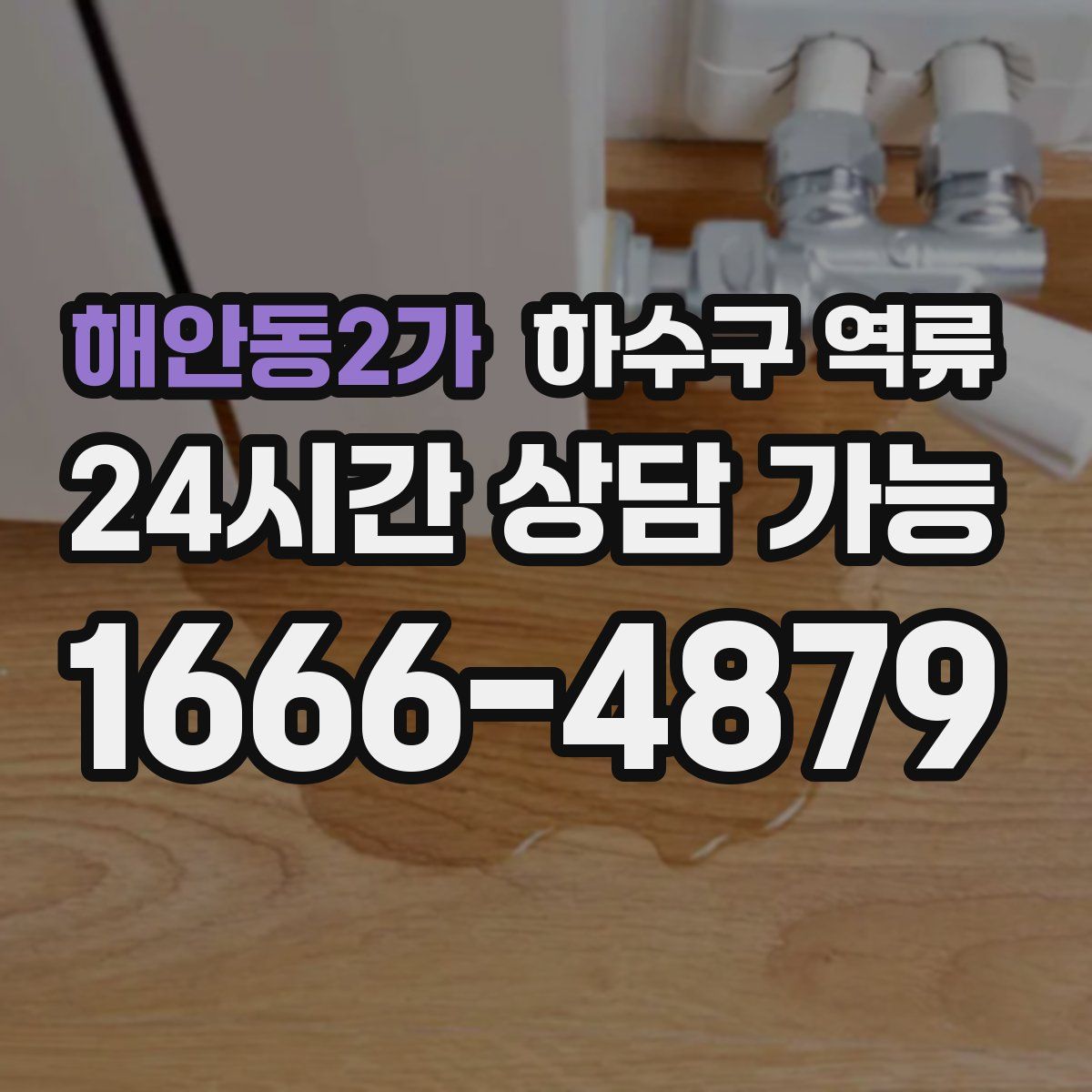 해안동2가 하수구 역류