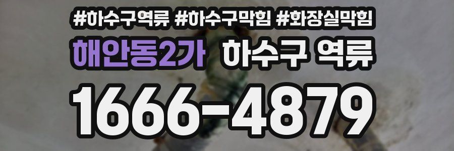 해안동2가 하수구 역류