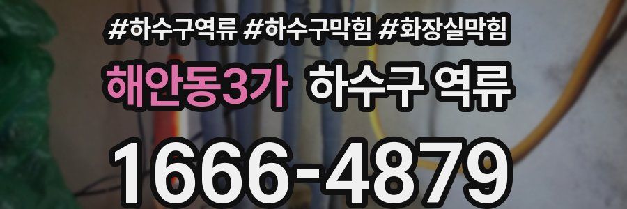 해안동3가 하수구 역류