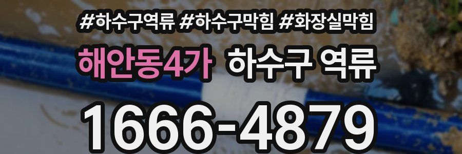 해안동4가 하수구 역류