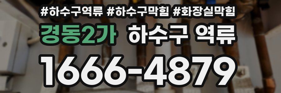 경동2가 하수구 역류