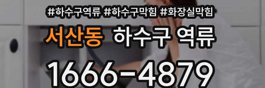 서산동 하수구 역류