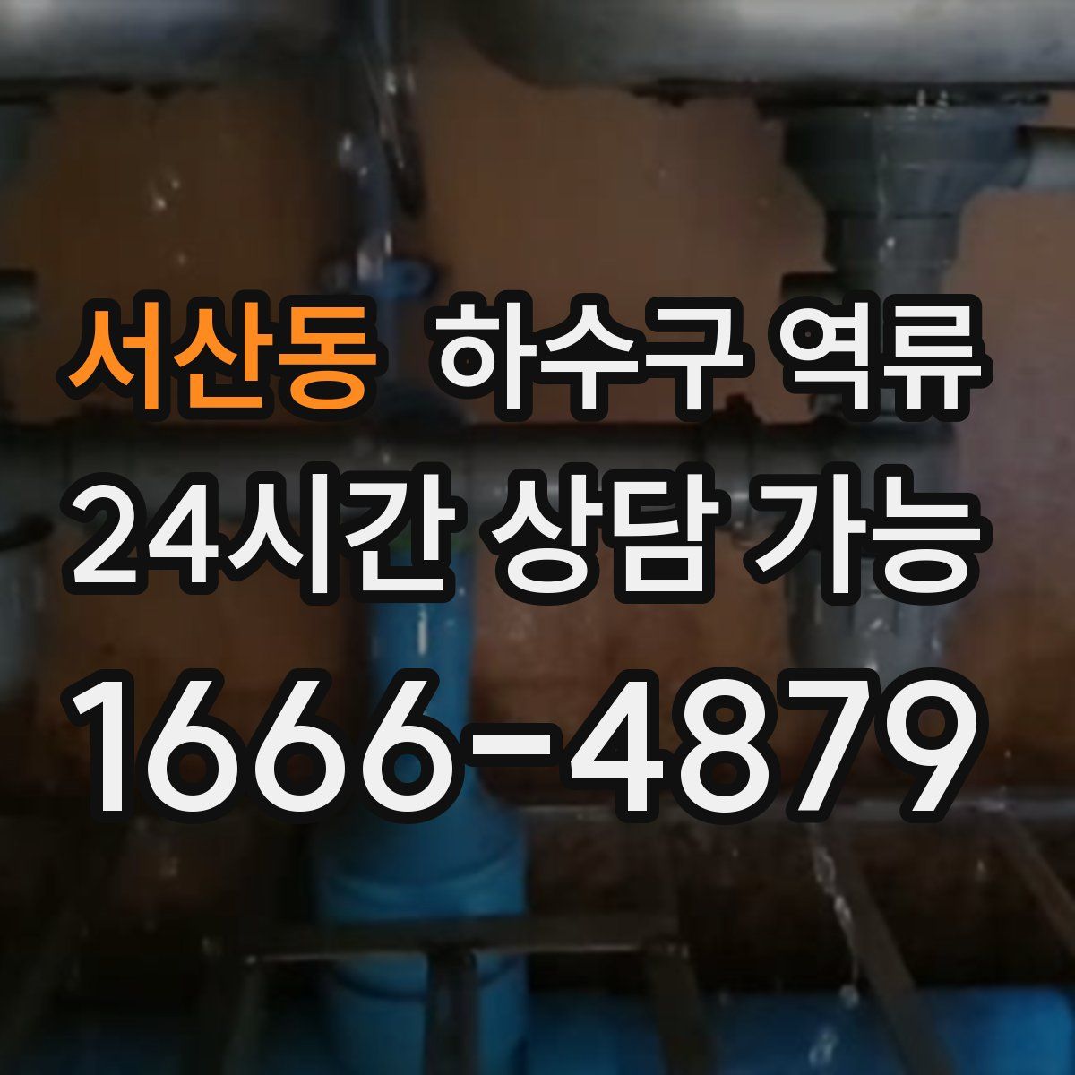 서산동 하수구 역류