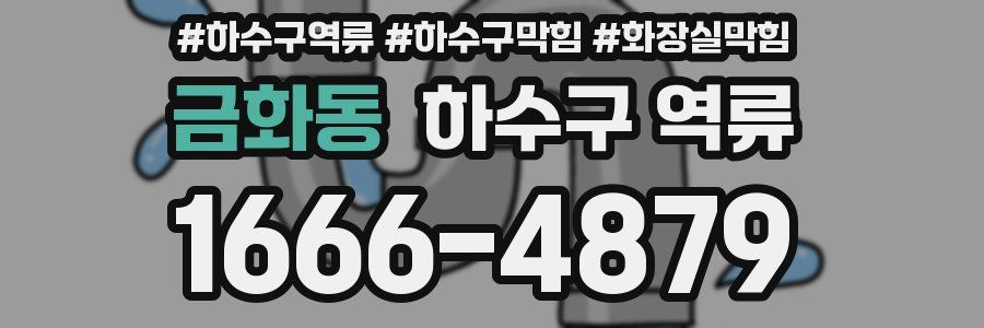 금화동 하수구 역류