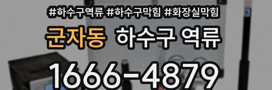 군자동 하수구 역류