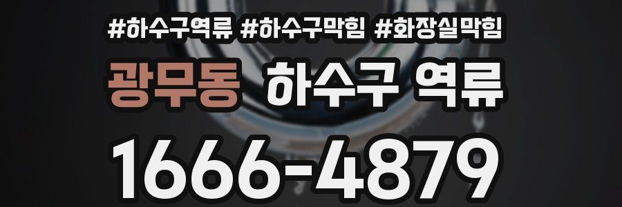 광무동 하수구 역류