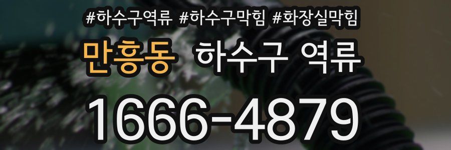 만흥동 하수구 역류