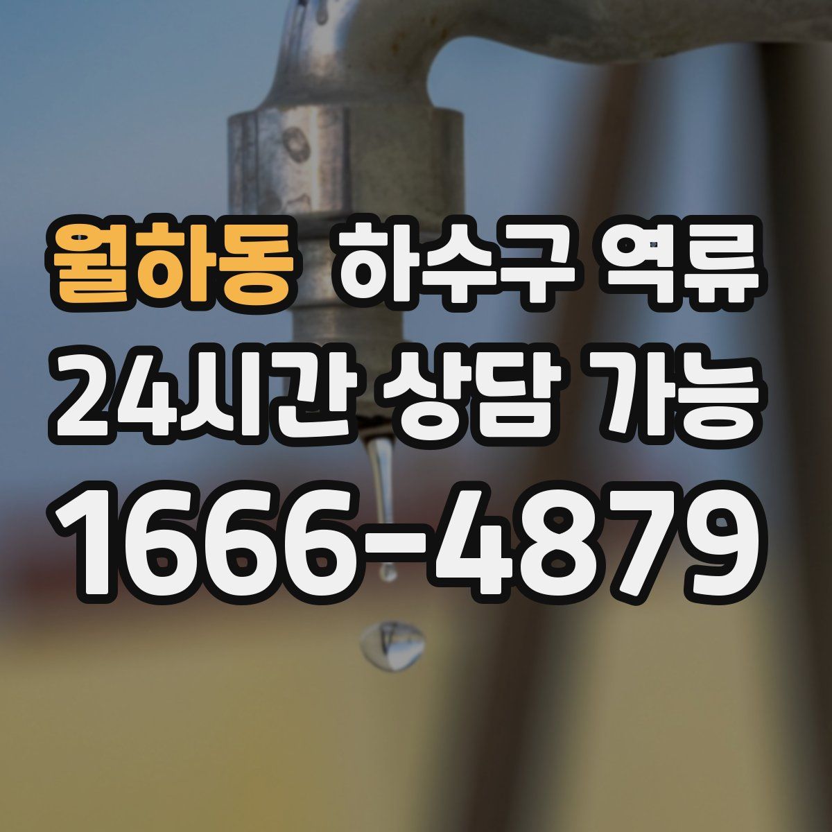월하동 하수구 역류