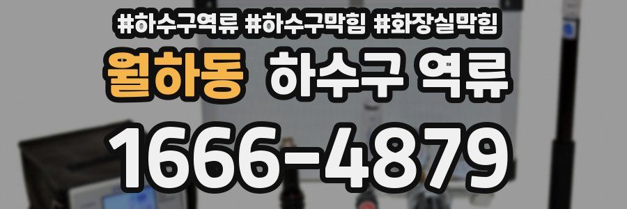 월하동 하수구 역류