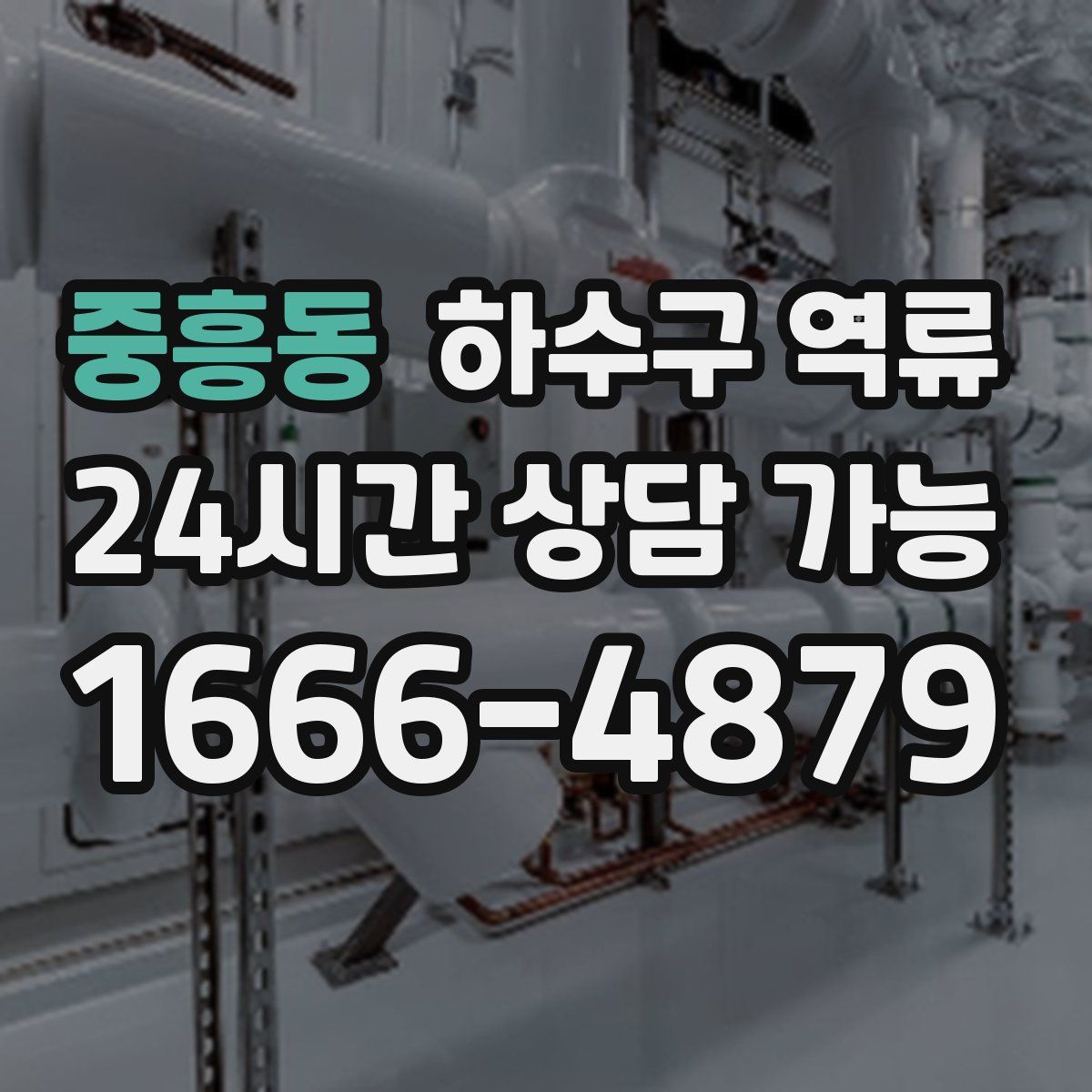 중흥동 하수구 역류