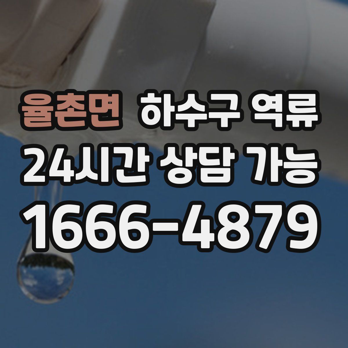 율촌면 하수구 역류