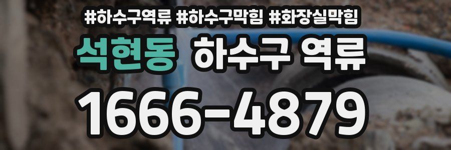 석현동 하수구 역류