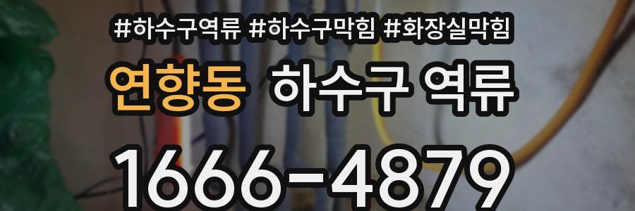 연향동 하수구 역류