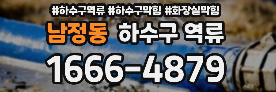 남정동 하수구 역류