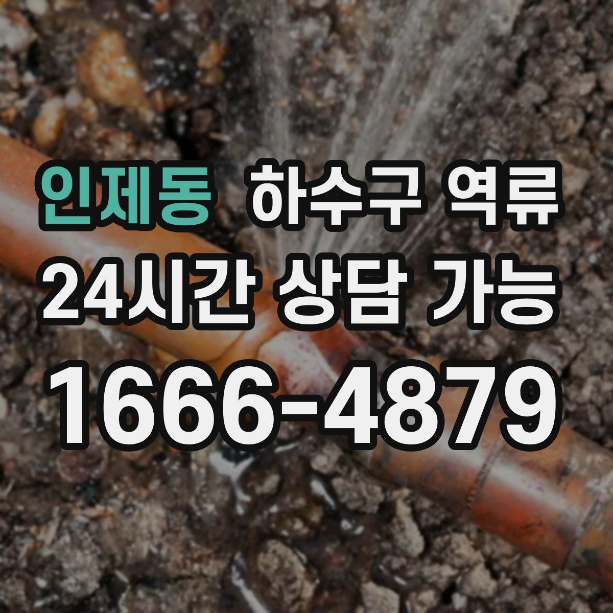 인제동 하수구 역류