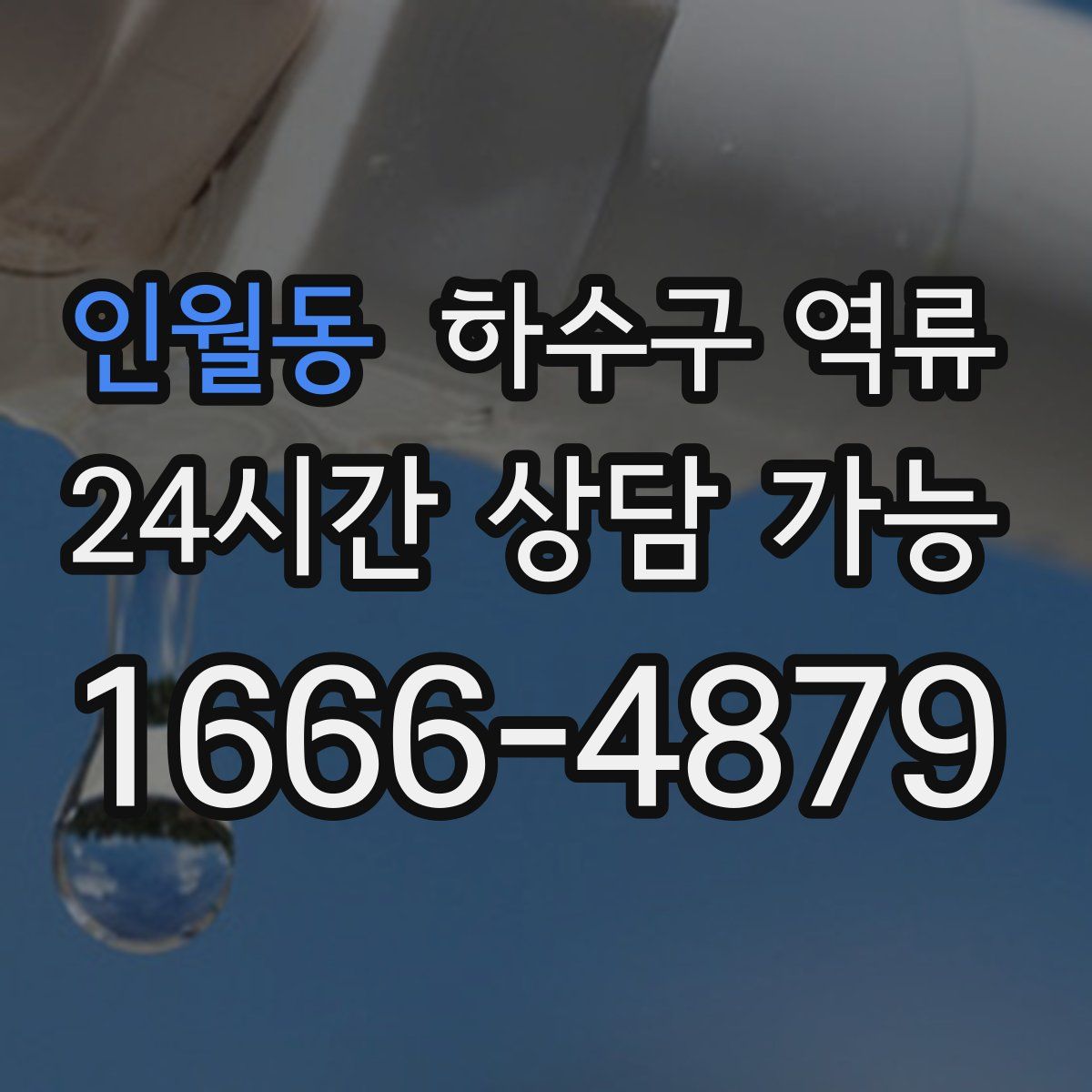 인월동 하수구 역류