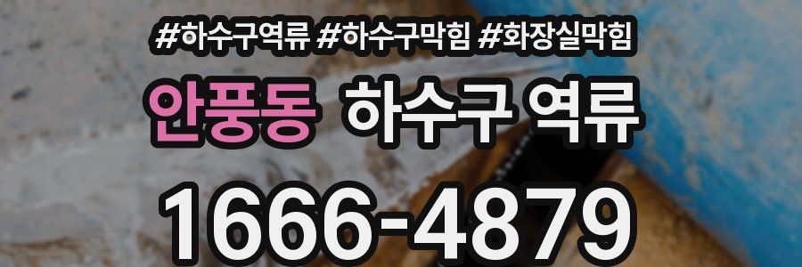 안풍동 하수구 역류