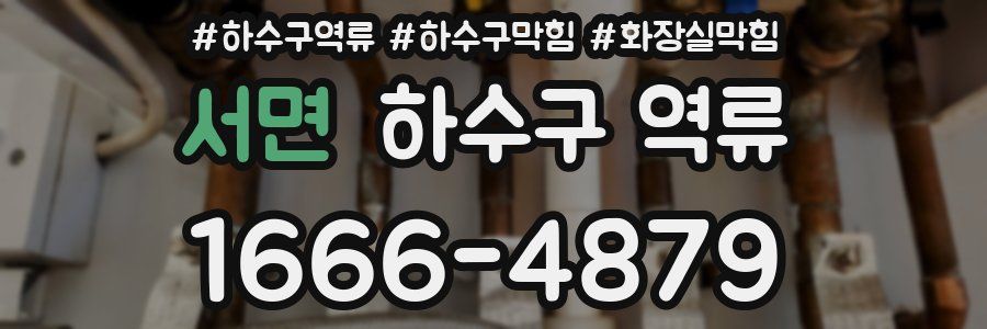 서면 하수구 역류