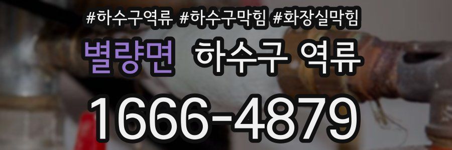 별량면 하수구 역류