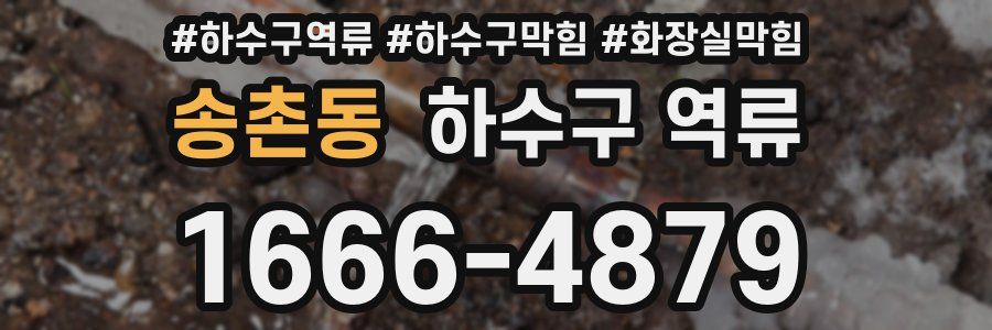 송촌동 하수구 역류