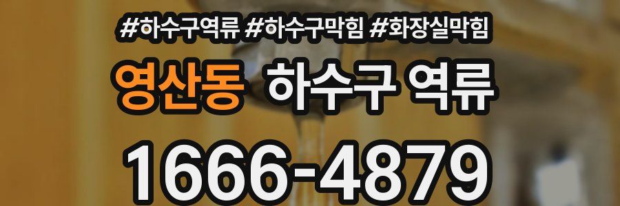 영산동 하수구 역류