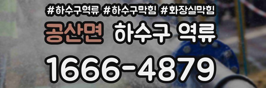 공산면 하수구 역류