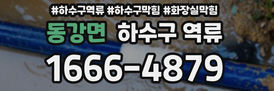 동강면 하수구 역류