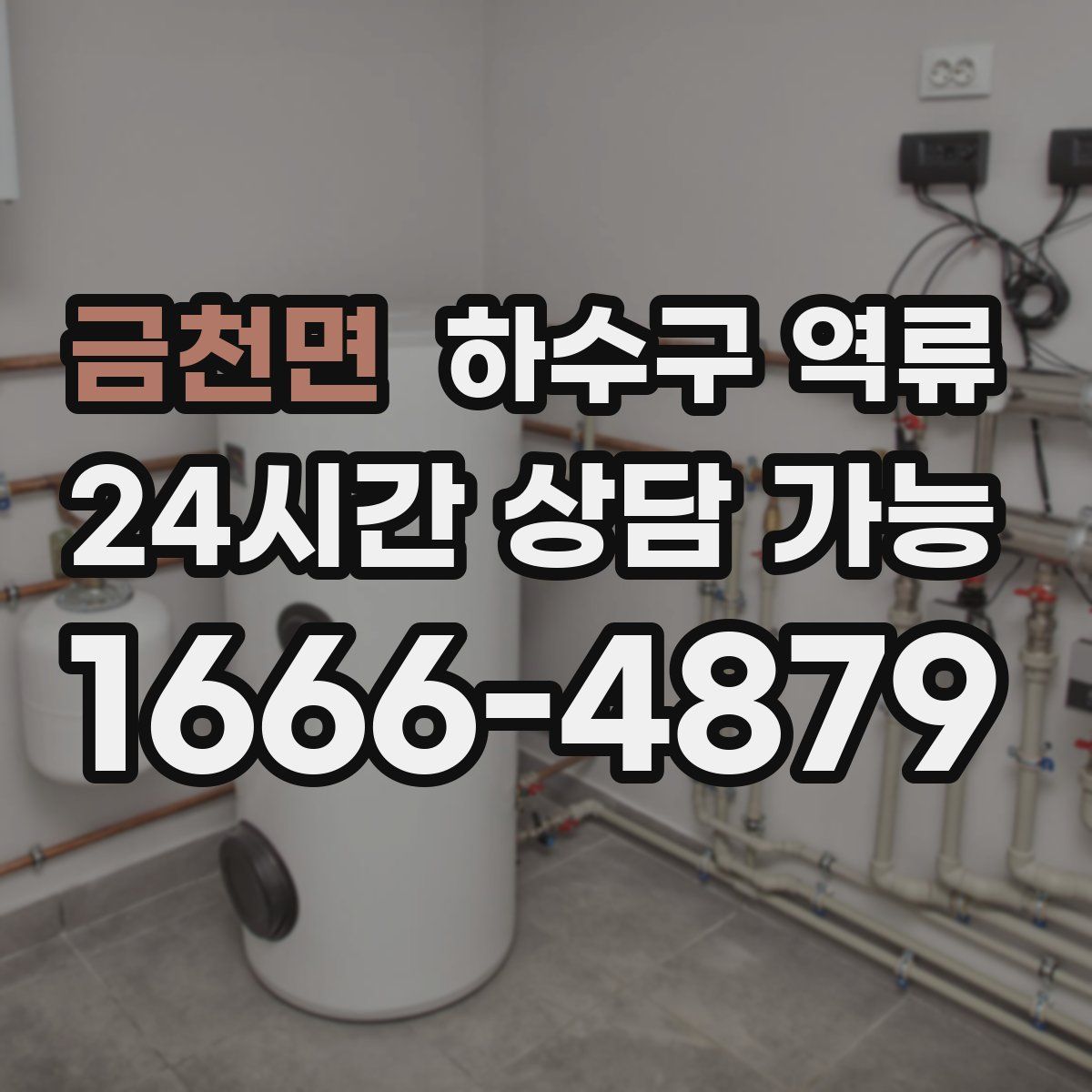 금천면 하수구 역류