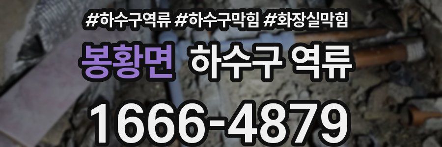 봉황면 하수구 역류