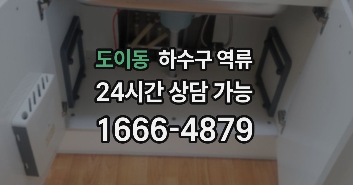 도이동 하수구 역류