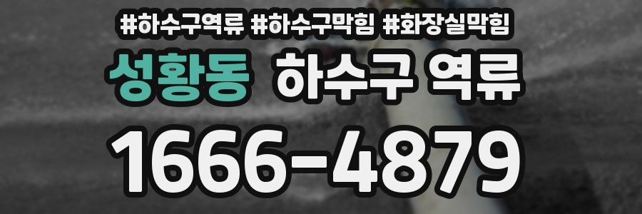 성황동 하수구 역류