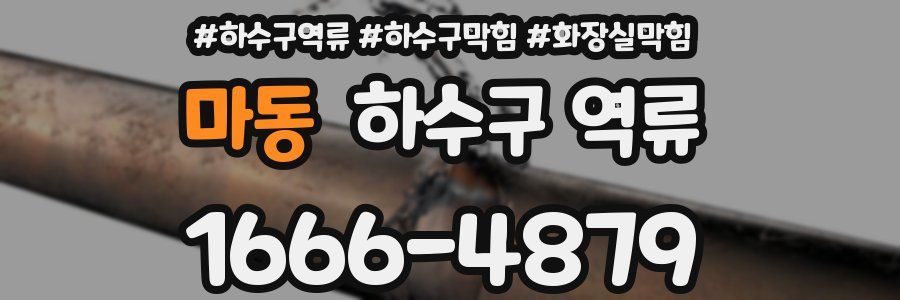 마동 하수구 역류