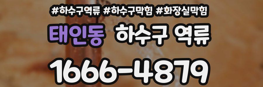 태인동 하수구 역류