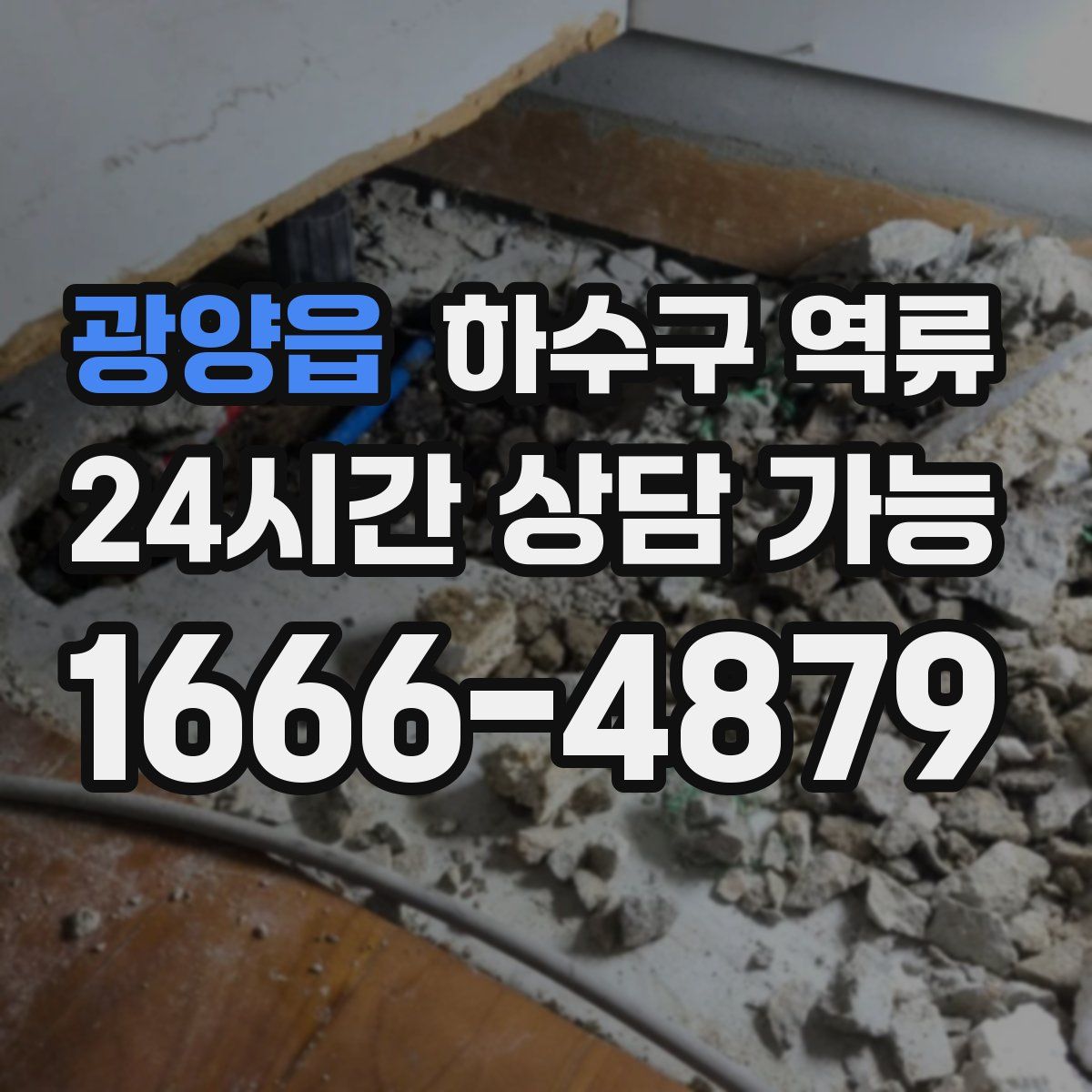 광양읍 하수구 역류