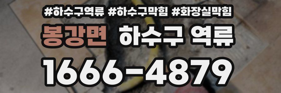 봉강면 하수구 역류