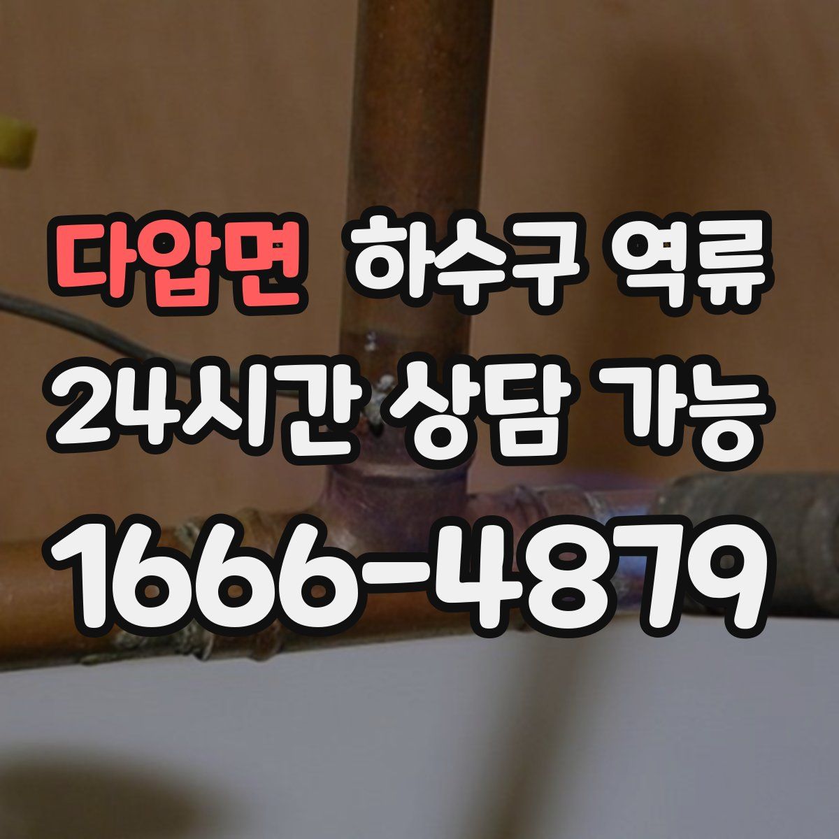 다압면 하수구 역류