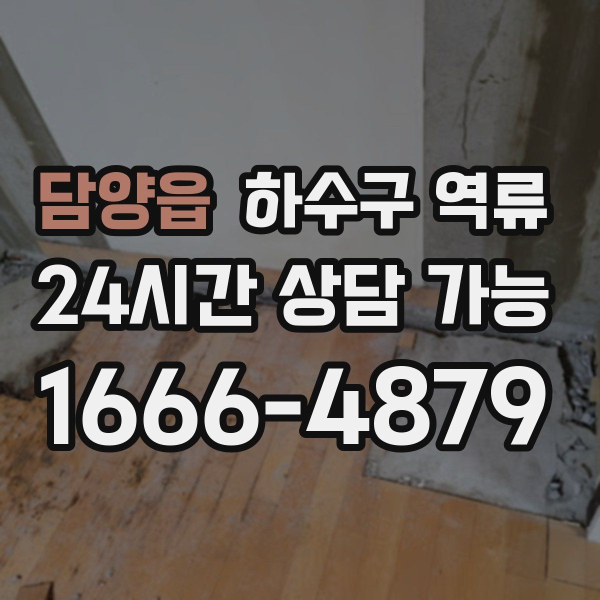 담양읍 하수구 역류