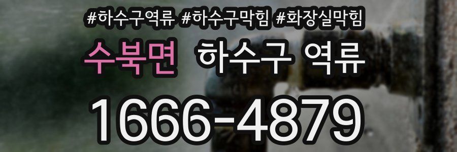 수북면 하수구 역류