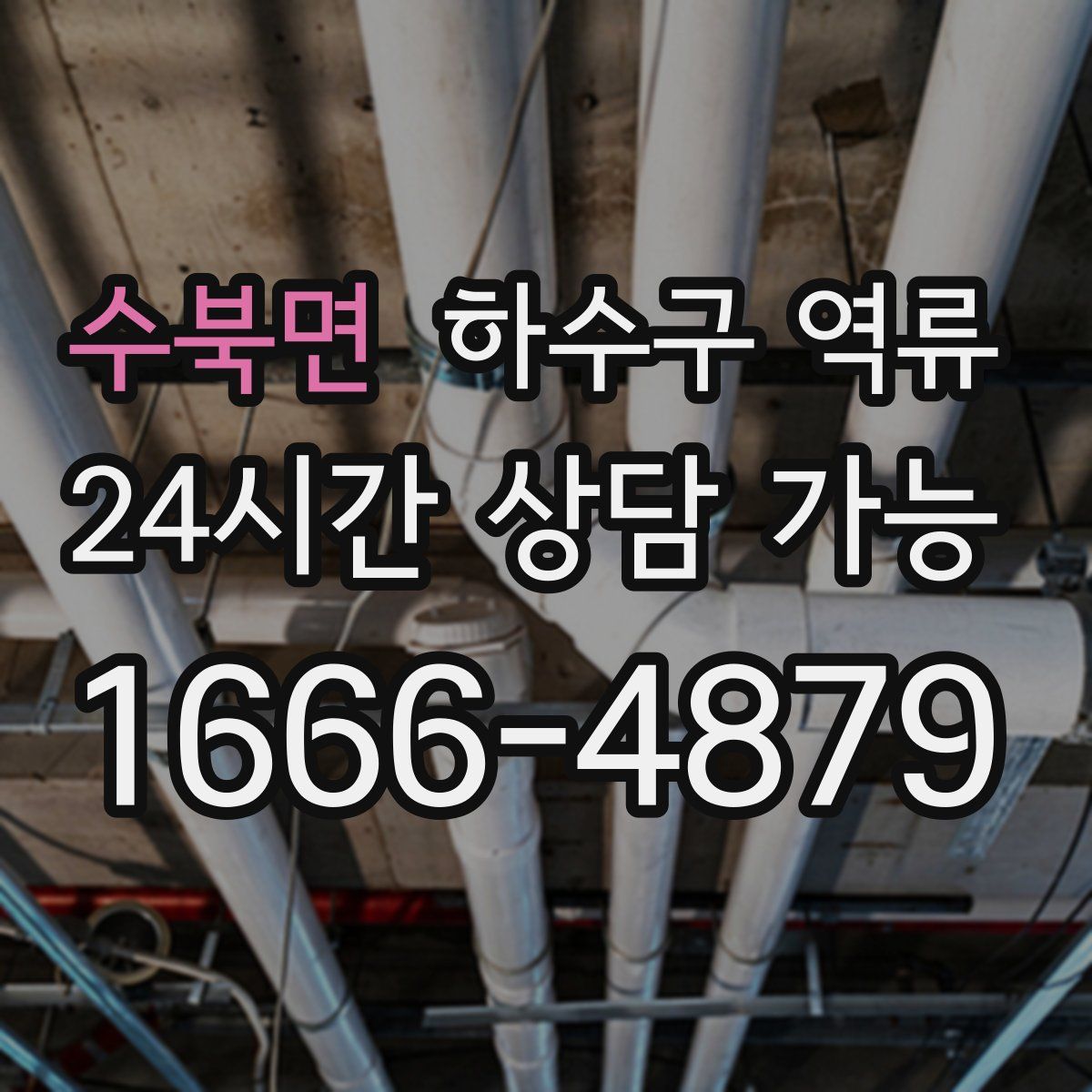 수북면 하수구 역류