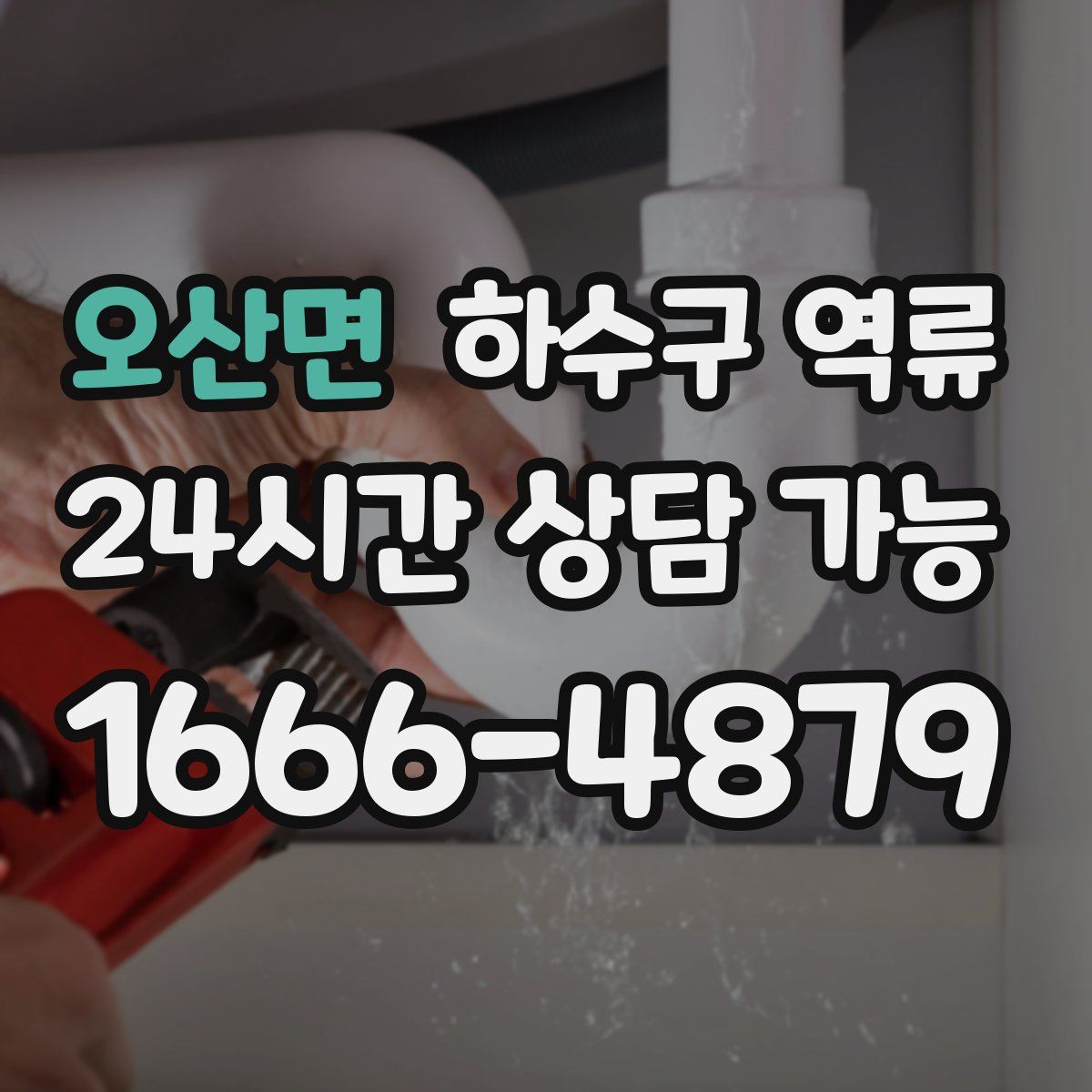 오산면 하수구 역류