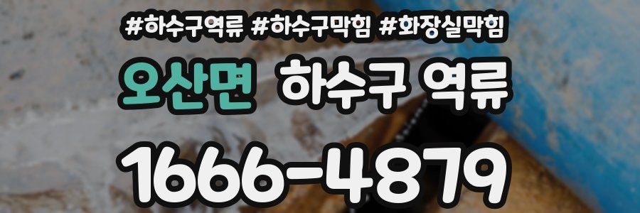 오산면 하수구 역류