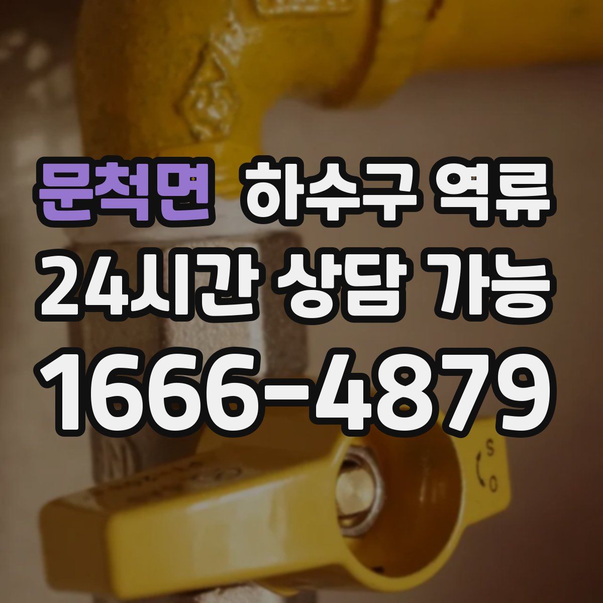 문척면 하수구 역류