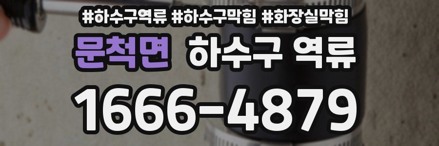 문척면 하수구 역류
