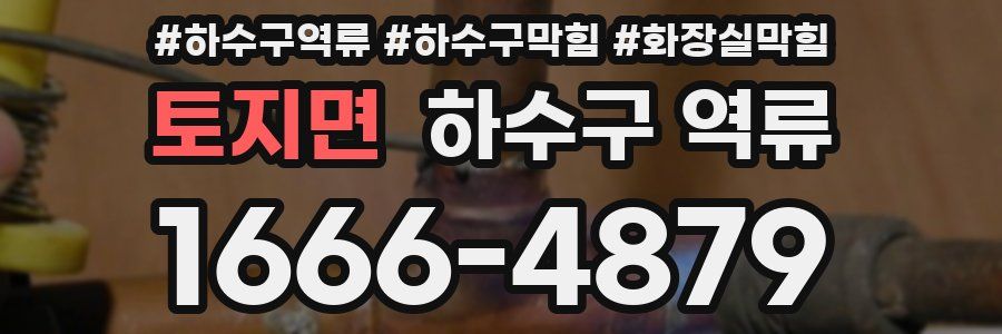 토지면 하수구 역류