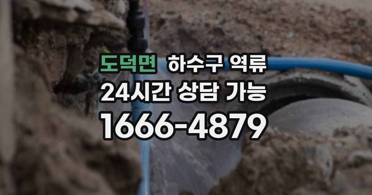 도덕면 하수구 역류